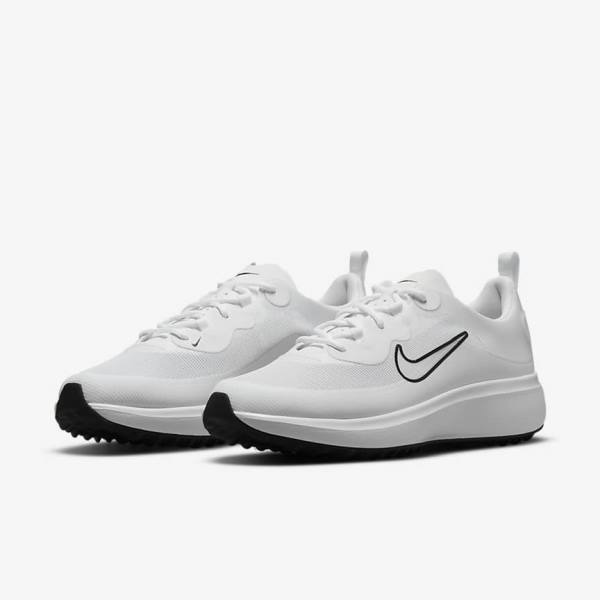 Nike Ace Summerlite Ženske Cipele za golf Bijele Crne | NK391TPX