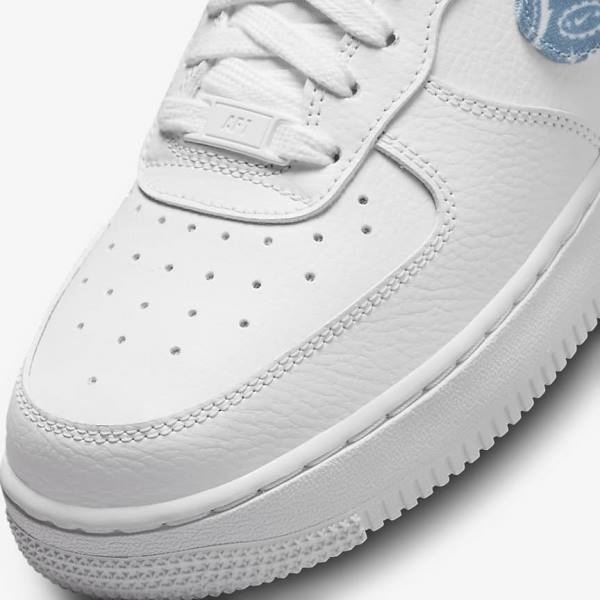 Nike Air Force 1 07 Essential Ženske Tenisice Bijele Plave | NK240QEF