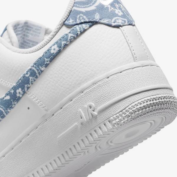 Nike Air Force 1 07 Essential Ženske Tenisice Bijele Plave | NK240QEF