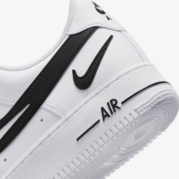 Nike Air Force 1 07 Muške Tenisice Bijele Crne | NK651KAM