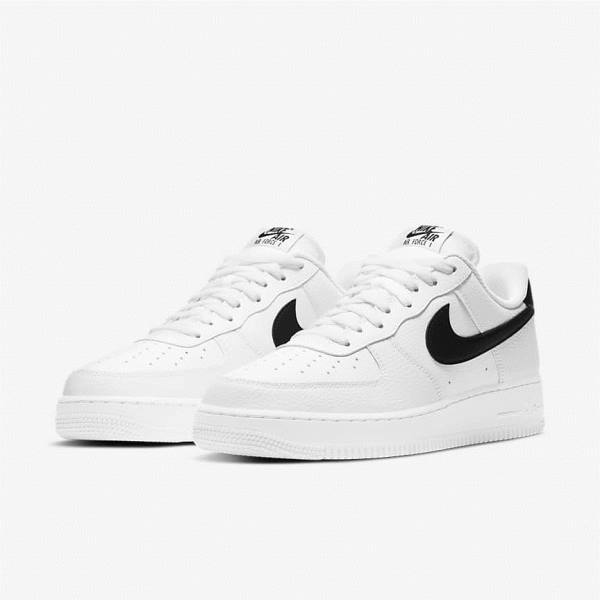 Nike Air Force 1 07 Muške Tenisice Bijele Crne | NK804COZ