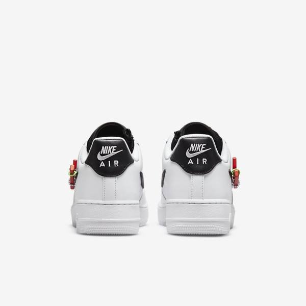 Nike Air Force 1 07 Premium Muške Tenisice Bijele Bordo Crvene Crne | NK371EVY