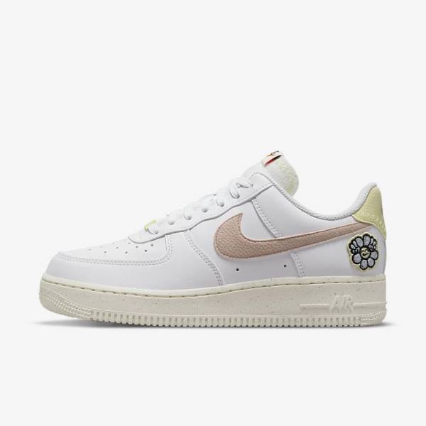 Nike Air Force 1 07 SE Ženske Tenisice Bijele Plave Roze | NK841ZRT