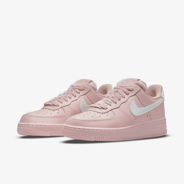 Nike Air Force 1 07 Ženske Tenisice Roze Metalne Srebrne | NK948YHC