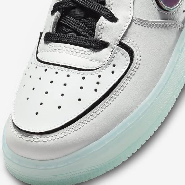 Nike Air Force 1-1 Older Dječje Tenisice Bijele Crne Crvene Visebojne | NK684PTQ