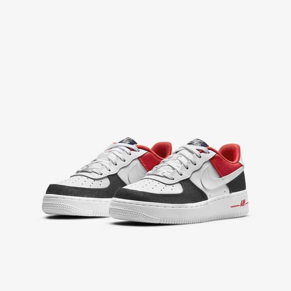 Nike Air Force 1 LV8 Older Dječje Tenisice Bijele Tamnoplave Crvene Bijele | NK472OKX