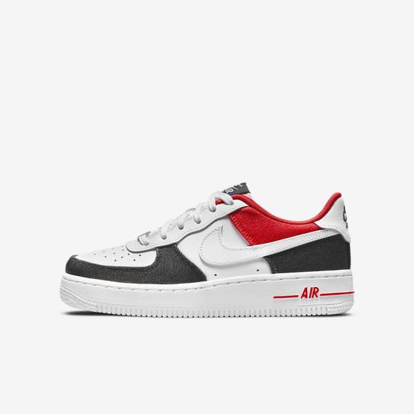 Nike Air Force 1 LV8 Older Dječje Tenisice Bijele Tamnoplave Crvene Bijele | NK472OKX