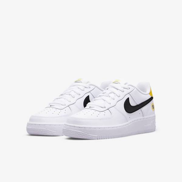 Nike Air Force 1 LV8 Older Dječje Tenisice Bijele Crne | NK501HDV