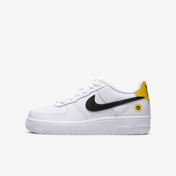 Nike Air Force 1 LV8 Older Dječje Tenisice Bijele Crne | NK501HDV