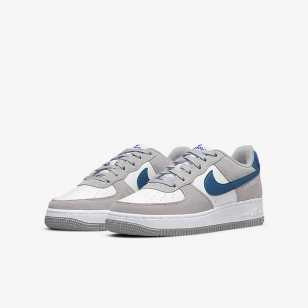 Nike Air Force 1 LV8 Older Dječje Tenisice Svijetlo Sive Bijele Svijetlo Sive | NK506NLE