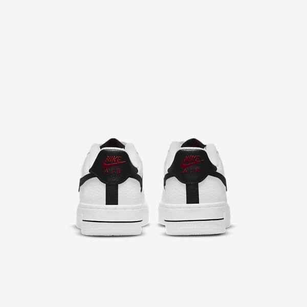 Nike Air Force 1 LV8 Older Dječje Tenisice Bijele Crvene Bijele Crne | NK649LVU