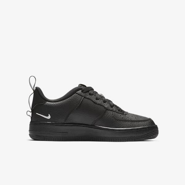 Nike Air Force 1 LV8 Utility Older Dječje Tenisice Crne Žute Bijele | NK526VCO