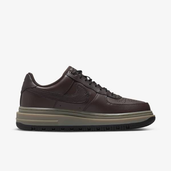 Nike Air Force 1 Luxe Muške Tenisice Smeđe Crne Tamno Smeđe | NK098KQG