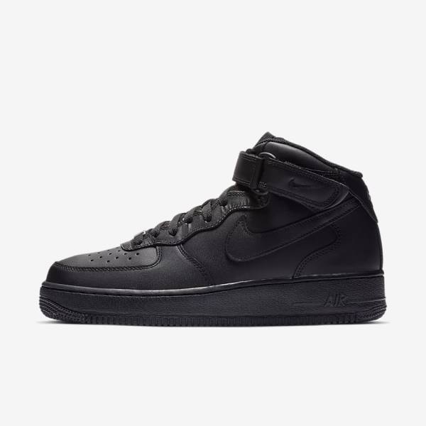 Nike Air Force 1 Mid 07 Muške Tenisice Crne | NK691YPS