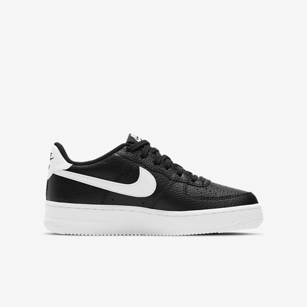 Nike Air Force 1 Older Dječje Tenisice Crne Bijele | NK803DJE