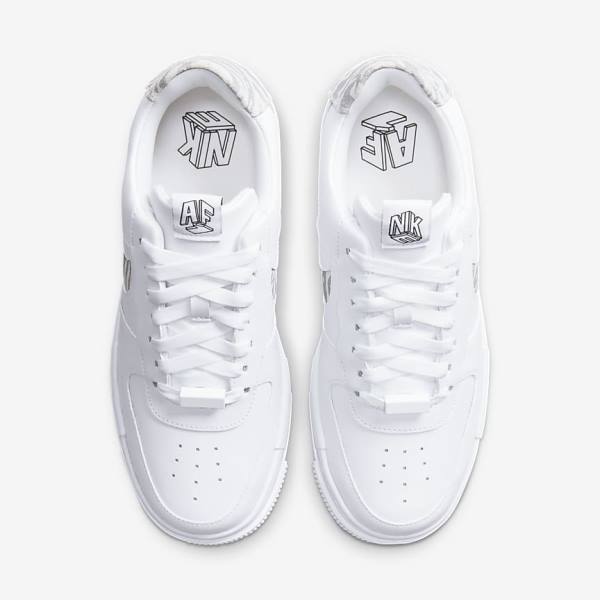 Nike Air Force 1 Pixel SE Ženske Tenisice Bijele Sive Bijele | NK761HTV