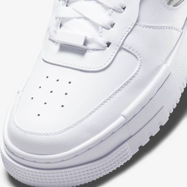 Nike Air Force 1 Pixel SE Ženske Tenisice Bijele Sive Bijele | NK761HTV