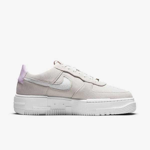 Nike Air Force 1 Pixel Ženske Tenisice Bijele Svijetlo Bež Roze | NK340FVU