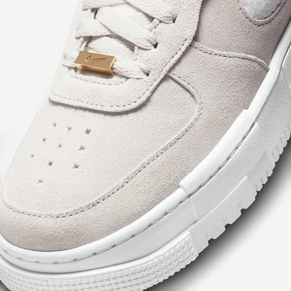 Nike Air Force 1 Pixel Ženske Tenisice Bijele Svijetlo Bež Roze | NK340FVU