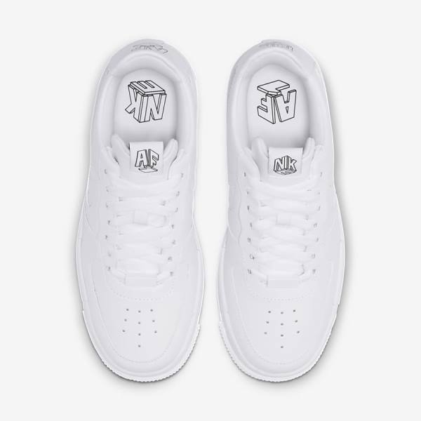 Nike Air Force 1 Pixel Ženske Tenisice Bijele Crne Bijele | NK874BFD