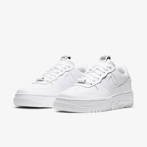 Nike Air Force 1 Pixel Ženske Tenisice Bijele Crne Bijele | NK874BFD