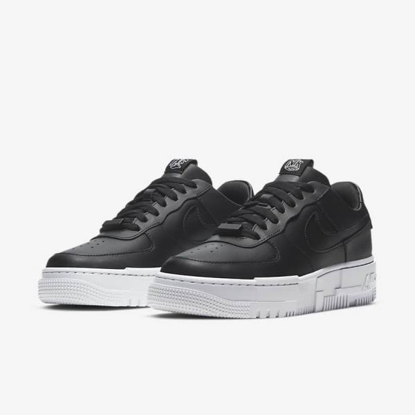 Nike Air Force 1 Pixel Ženske Tenisice Crne Bijele Crne | NK340IKV