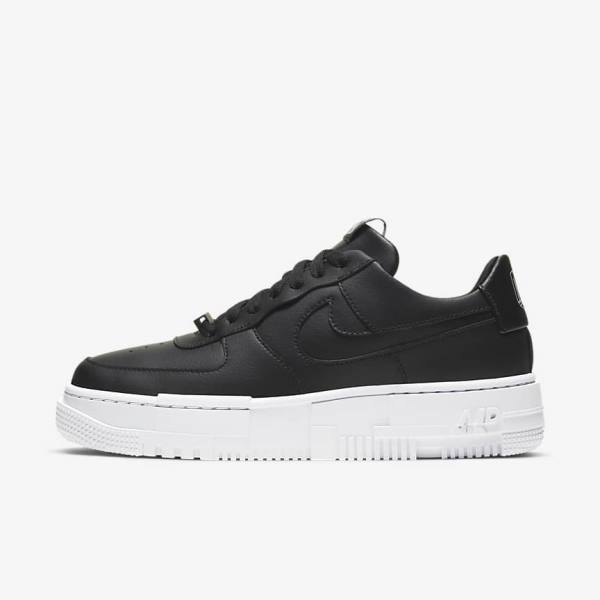 Nike Air Force 1 Pixel Ženske Tenisice Crne Bijele Crne | NK340IKV