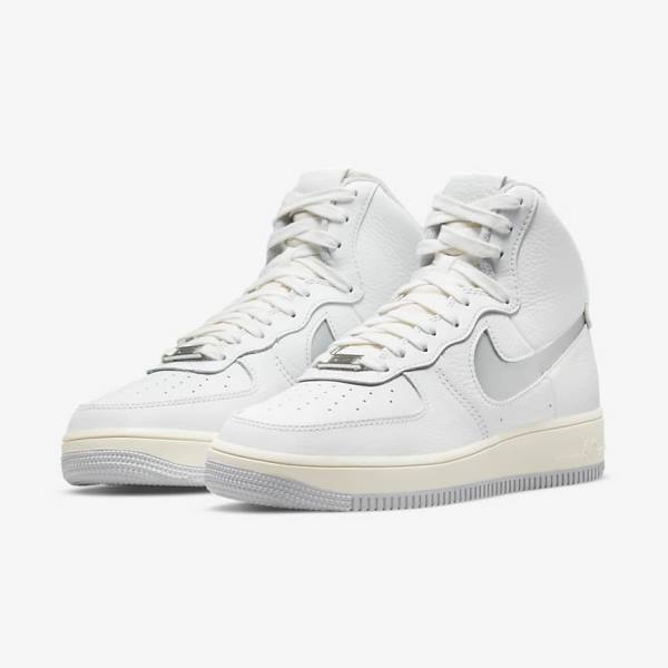 Nike Air Force 1 Sculpt Ženske Tenisice Bijele Srebrne | NK079LIZ