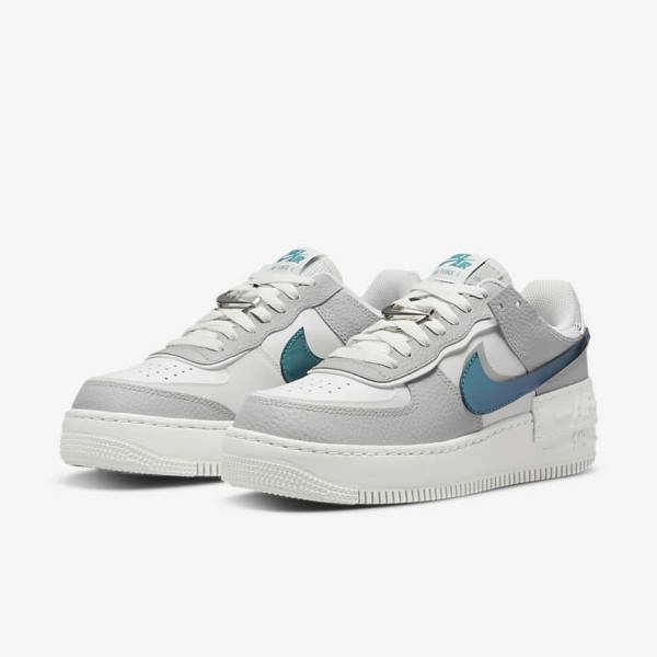 Nike Air Force 1 Shadow Ženske Tenisice Bijele Sive Bijele | NK314HCT