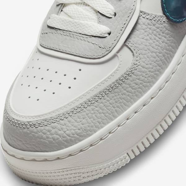 Nike Air Force 1 Shadow Ženske Tenisice Bijele Sive Bijele | NK314HCT