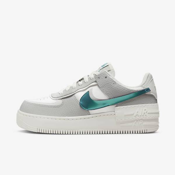 Nike Air Force 1 Shadow Ženske Tenisice Bijele Sive Bijele | NK314HCT