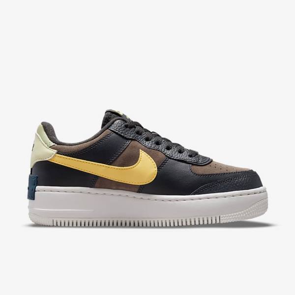 Nike Air Force 1 Shadow Ženske Tenisice Zelene Bijele Zlatne | NK561BXQ