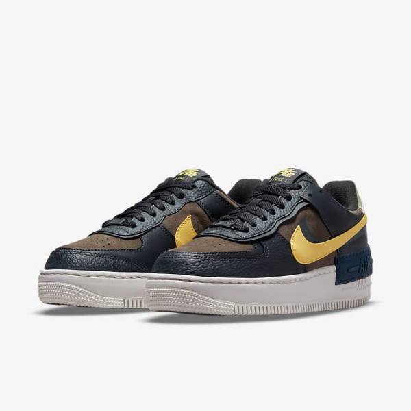 Nike Air Force 1 Shadow Ženske Tenisice Zelene Bijele Zlatne | NK561BXQ