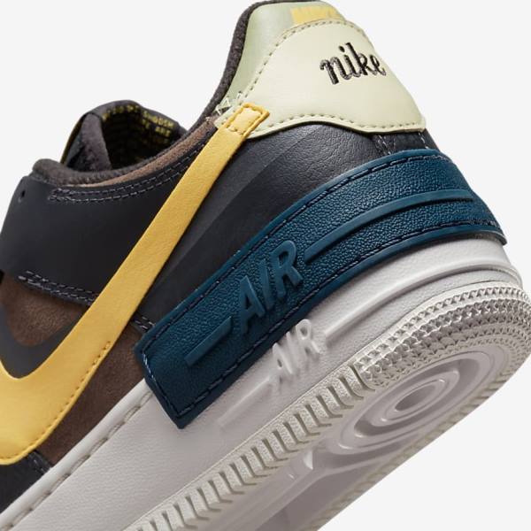 Nike Air Force 1 Shadow Ženske Tenisice Zelene Bijele Zlatne | NK561BXQ