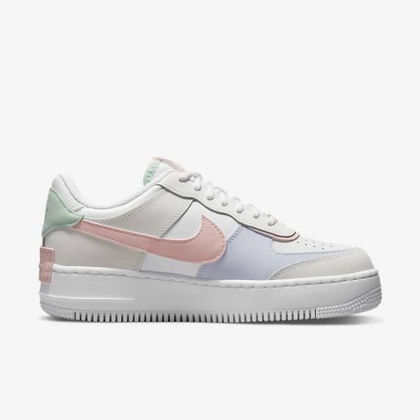 Nike Air Force 1 Shadow Ženske Tenisice Bijele Menta Sive | NK650JQM