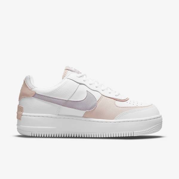 Nike Air Force 1 Shadow Ženske Tenisice Bijele Roze Roze Sive | NK781HVK