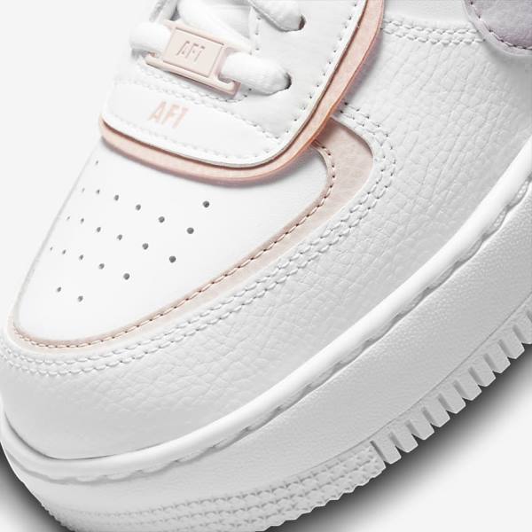 Nike Air Force 1 Shadow Ženske Tenisice Bijele Roze Roze Sive | NK781HVK