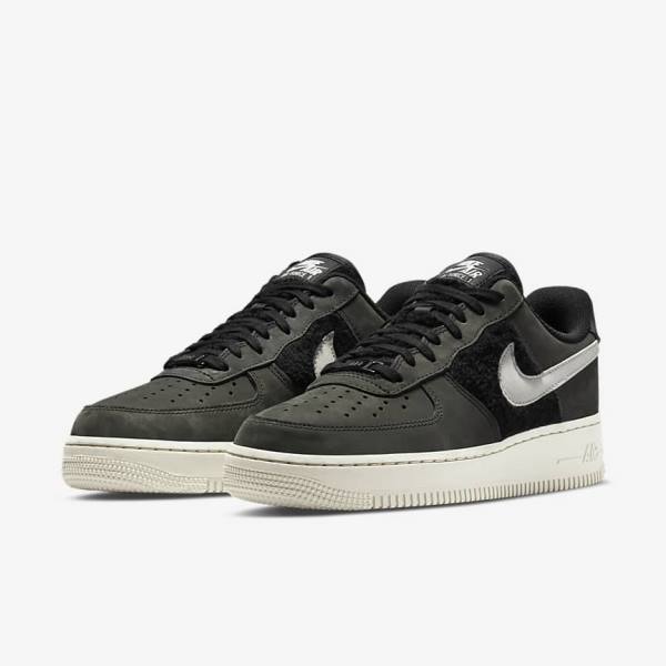 Nike Air Force 1 Ženske Tenisice Crne Svijetlo Bež | NK718REW