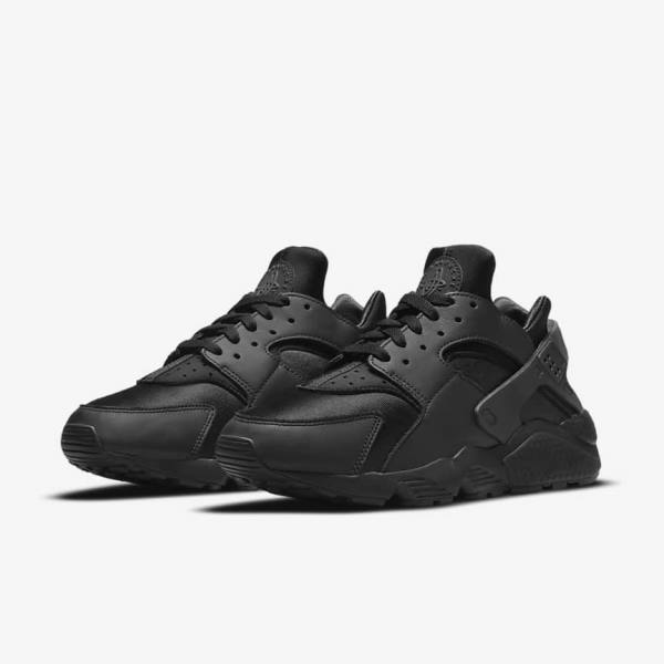 Nike Air Huarache Muške Tenisice Crne Tamno Sive | NK492NUB