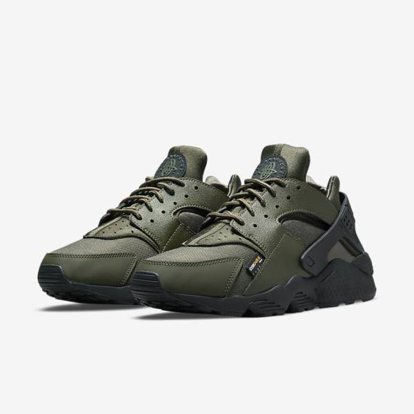 Nike Air Huarache Muške Tenisice Kaki Boja Crne Zlatne Kaki Boja | NK248HJA