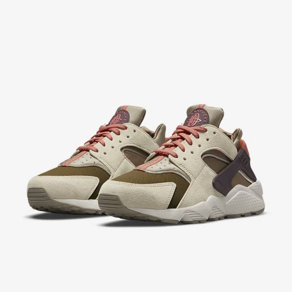 Nike Air Huarache SP Ženske Tenisice Kaki Boja Bordo | NK893GCX