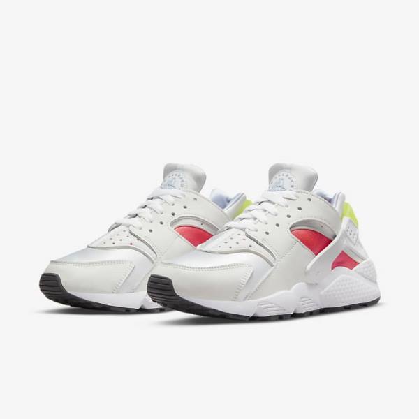 Nike Air Huarache Ženske Tenisice Bijele Svijetlo Crvene Crne | NK056KGB