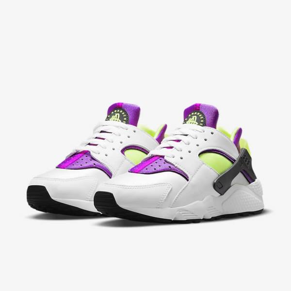 Nike Air Huarache Ženske Tenisice Bijele Crne Žute | NK926CTR