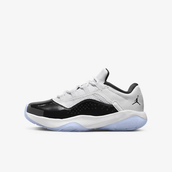 Nike Air Jordan 11 CMFT Low Older Dječje Tenisice Bijele Crne | NK154VFX