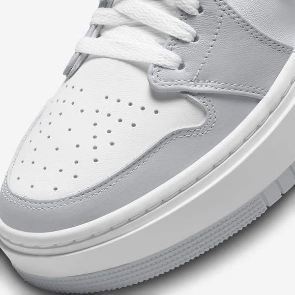 Nike Air Jordan 1 Elevate Low Ženske Tenisice Bijele Sive | NK186PVH