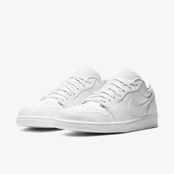 Nike Air Jordan 1 Low Muške Tenisice Bijele | NK302HFP