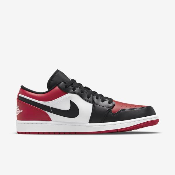 Nike Air Jordan 1 Low Muške Tenisice Crvene Crne Bijele | NK567DSK