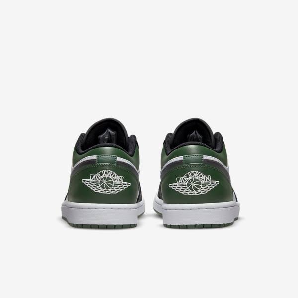 Nike Air Jordan 1 Low Muške Tenisice Zelene Bijele Crne | NK491ELF