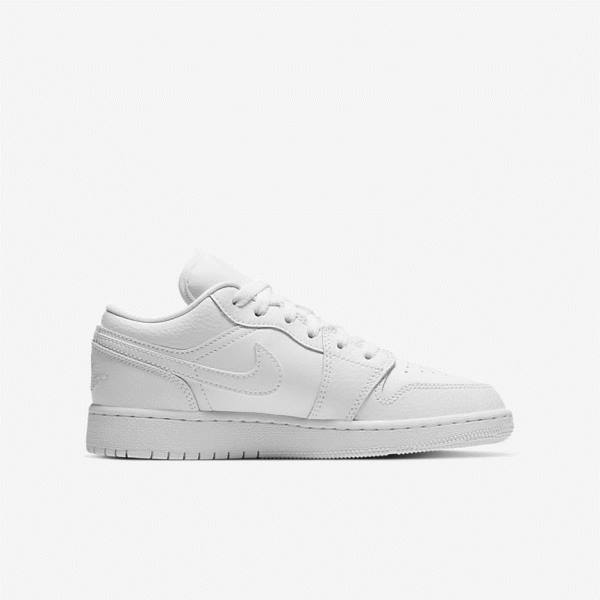 Nike Air Jordan 1 Low Older Dječje Tenisice Bijele | NK318NUB