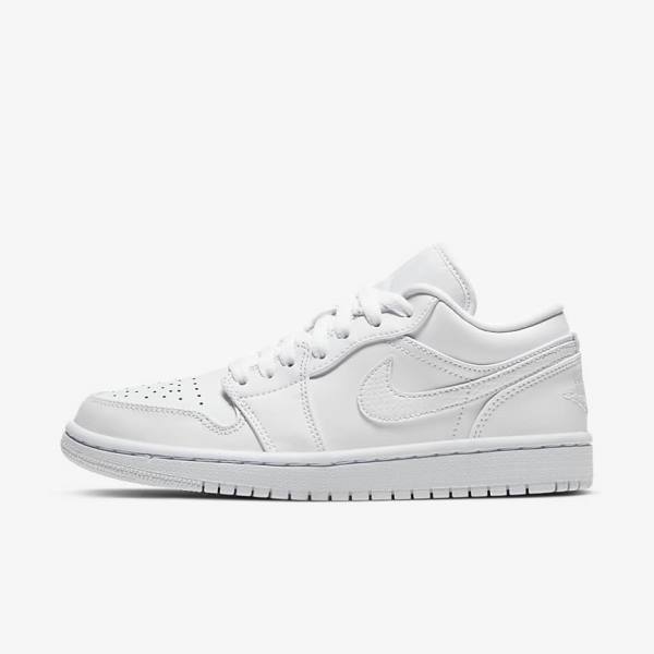 Nike Air Jordan 1 Low Ženske Jordan Tenisice Bijele | NK897GWI